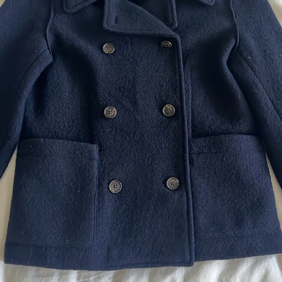 J Crew Wool Jacket, Size 2, Navy - Picture 3 of 10